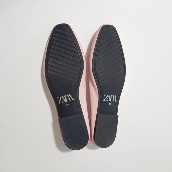 NWOT Zara pink leather ballerina flats, EU 36 - Picture 12 of 12